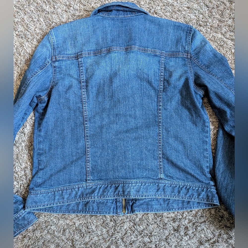 Lauren Ralph Lauren Jeans Denim Full Zip Cotton Jean Jacket Women's L - Picture 7 of 7